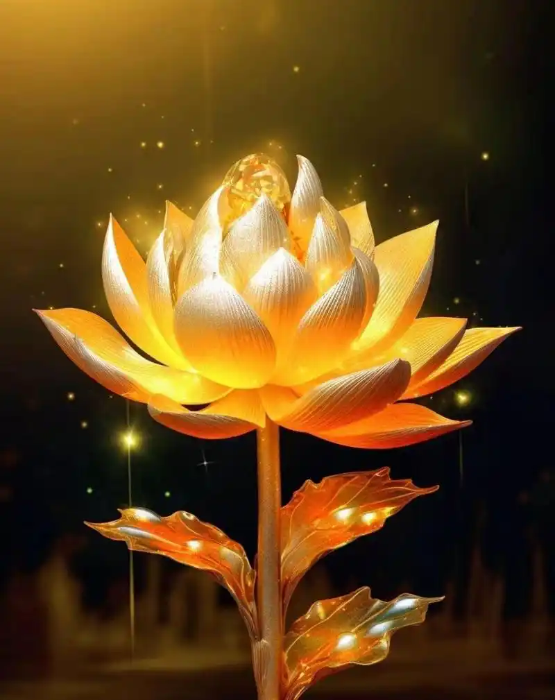 金色莲花,见者好运#我要上热门