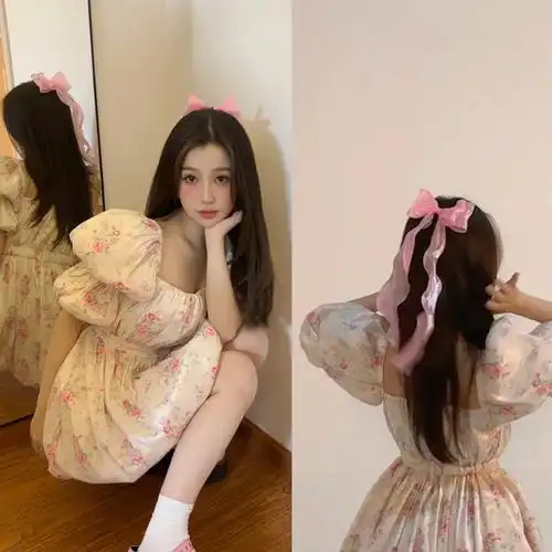 虞书欣同款连衣裙夏