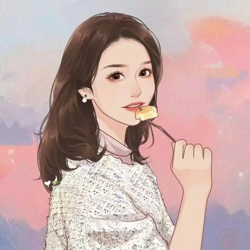 简约手绘的高级感气质女生头像 / 小众女头 别担心 天涯海角有人在等