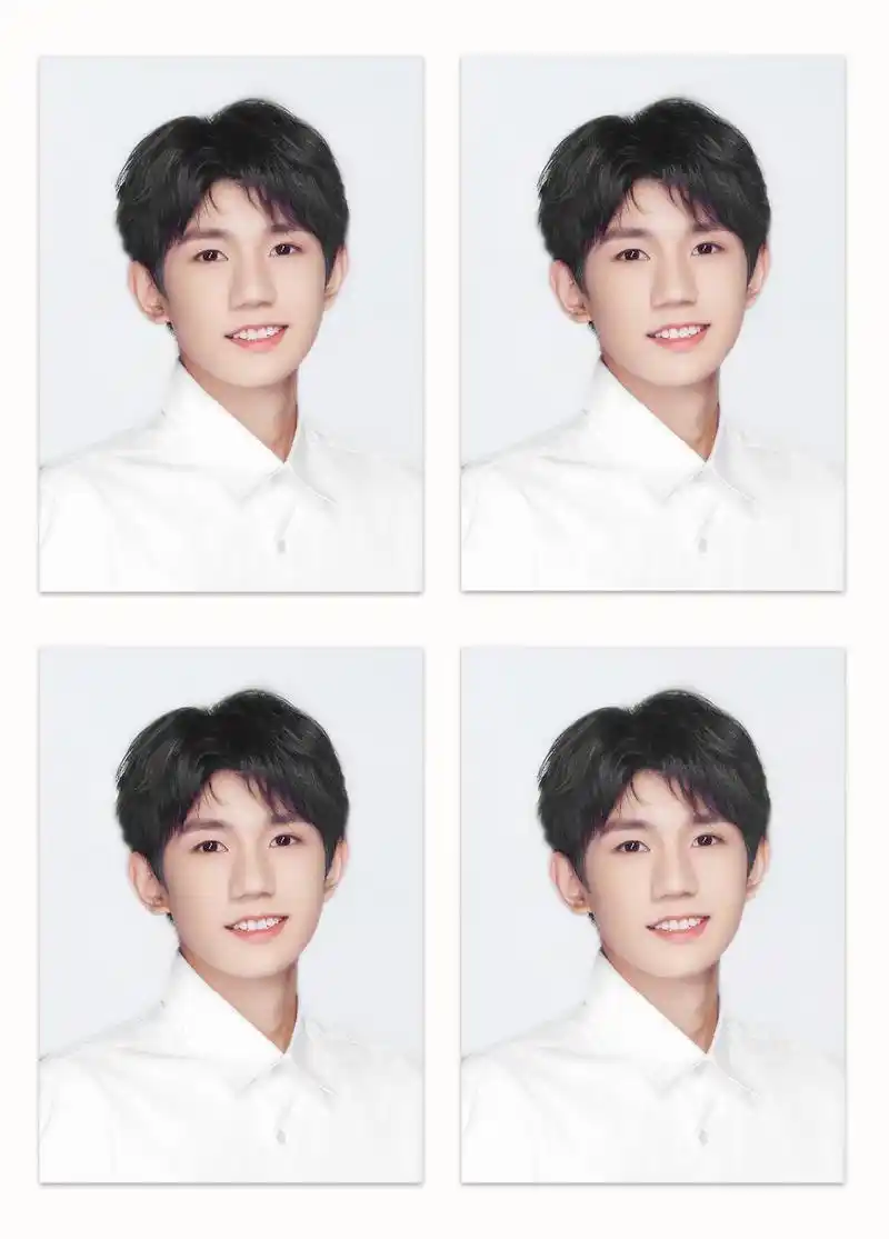 王源伪证件照get五官标致的小哥哥