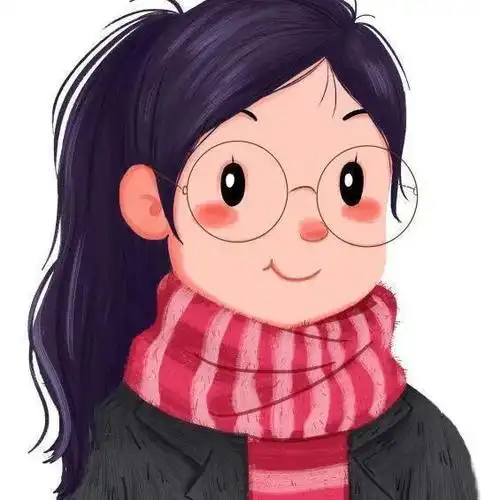 超可爱小女生歪头杀手绘头像