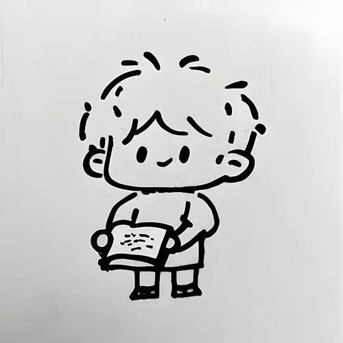 简笔画小人可爱男生