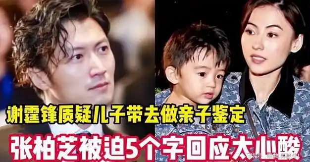 三个儿子都做过亲子鉴定张柏芝晒出证据原来谢霆锋藏得这么深