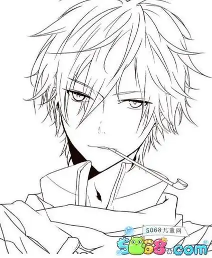 怎么画动漫男生头发动漫人物男生怎么画