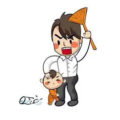 原创父亲节系列卡通之生气父子