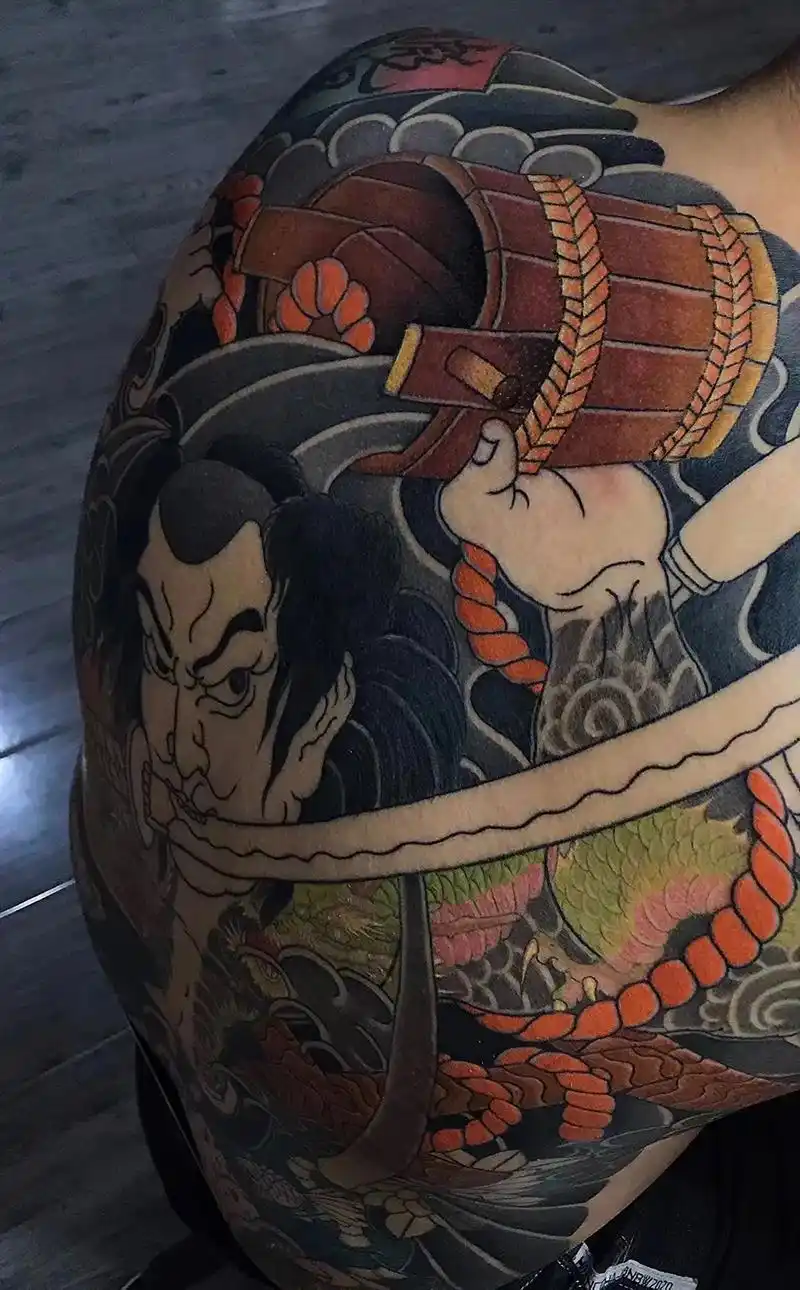 两百斤的张顺#日式老传统 #满背纹身 #作品分享 - 抖音