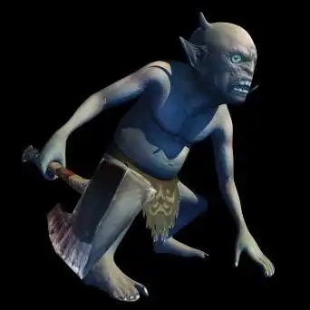 地狱勾魂系列-小鬼-战斗待机(带通道)视频素材