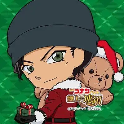 名侦探柯南:手游圣诞主题头像公开!可爱到心颤!
