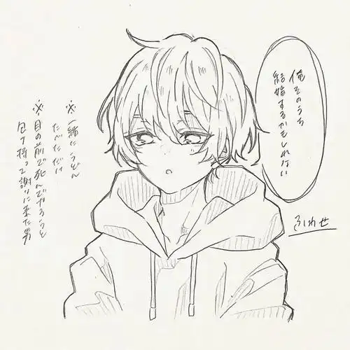 男生为主的动漫线稿 不难 寒假画画吧 作者sushi_chisa