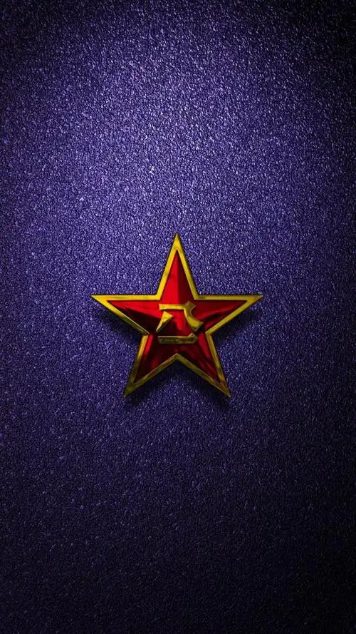 八一军徽紫色磨砂背景,锁屏图片,高清手机壁纸,节日-回车桌面