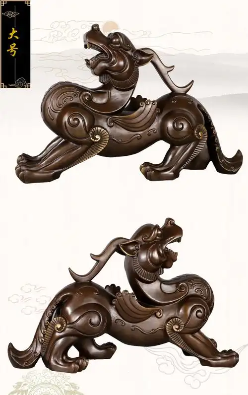 一件起批 纯铜貔貅摆件 招财貔貅家居办公室装饰品摆设礼品瑞兽