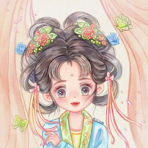 古风q版头像含步骤