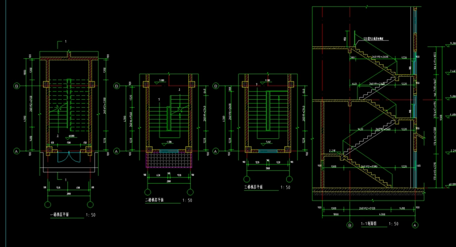图中的楼梯如何绘制?