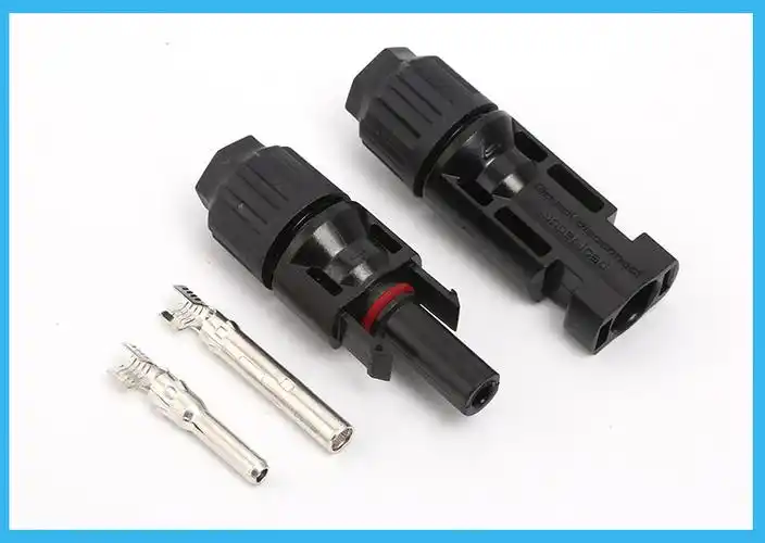 mc4光伏连接器光伏线接头太阳能光伏电池板组件插头mc4光伏 接头_连接