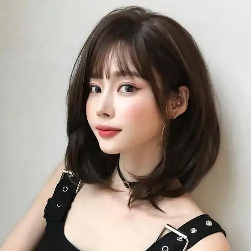 假发女短发隐形自然少女一体中长发女士bobo头气质头套式蓬松透气