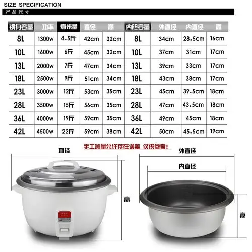 老式三角大容量电饭锅食堂商用20-30人10-15人电饭煲10l13l18-42l