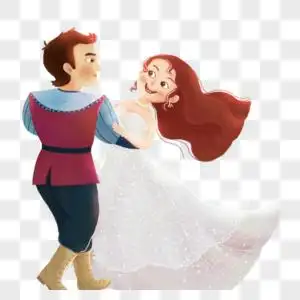 跳舞的公主和王子图片素材