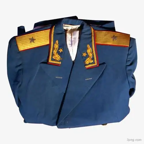 "文化将军"陈沂的55式少将军服png素材透明免抠图片-产品实物