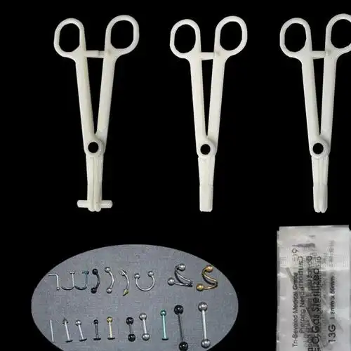 纹身器材 纹身专用穿刺套装 穿刺用品人体穿刺饰品唇钉鼻环肚脐钉图片