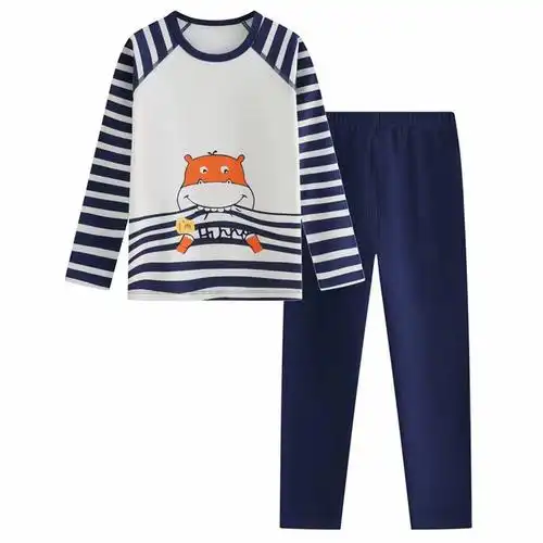 纯棉薄款秋衣秋裤内衣儿童家居服男童套装长腿叔叔2013秋冬新款