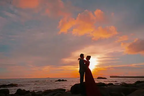 海南三亚大小洞旅拍婚纱照客片欣赏-三亚遇见菲林婚纱摄影-114结婚网