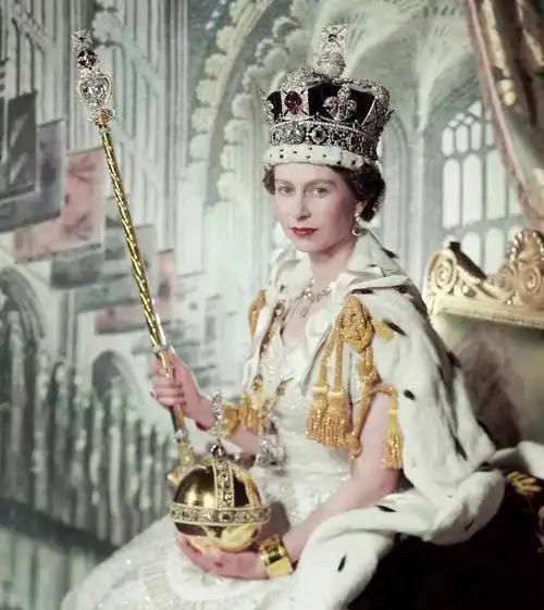 二世加冕伊丽莎白女王权杖伊丽莎白权杖钻石伊丽莎白二世加冕典礼