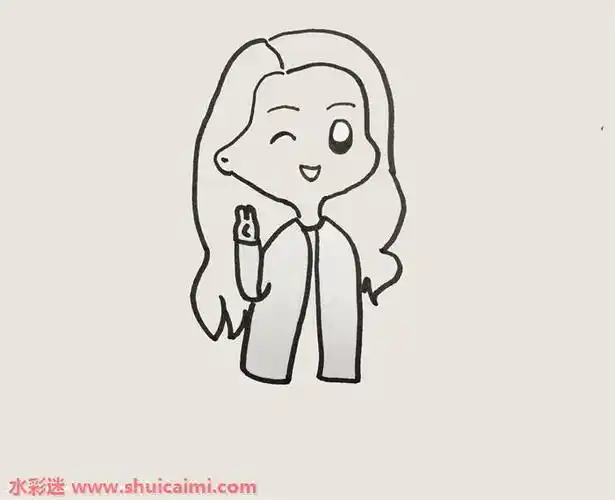 迪丽热巴怎么画迪丽热巴简笔画步骤图