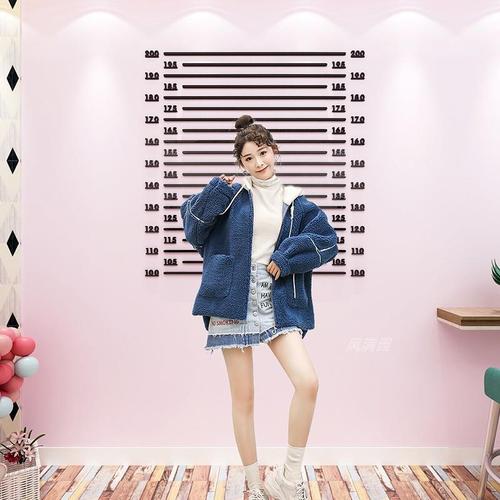 抖音仿监狱网红身高贴3d立体墙贴画奶茶店宿舍出租房改造墙面装饰