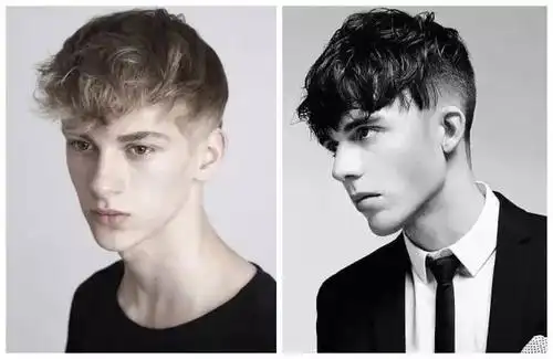左右铲短,头顶的头发稍微长一点,还可以稍微 烫一下做出稍微凌乱的