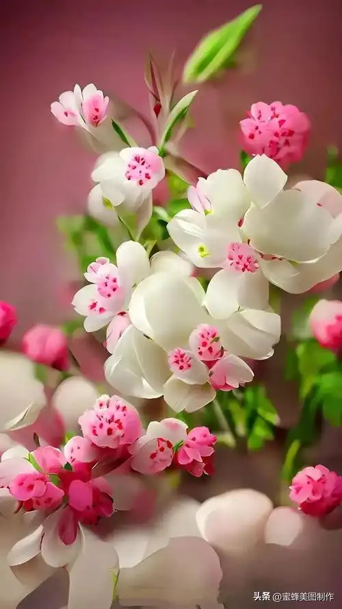 难得一见的各种粘满水珠的花朵,清新娇嫩,令人养眼舒心