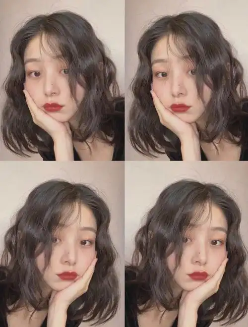 齐肩卷发超级洋气的齐肩法式烫发处于发型尴尬期的妹纸不要错过兹然