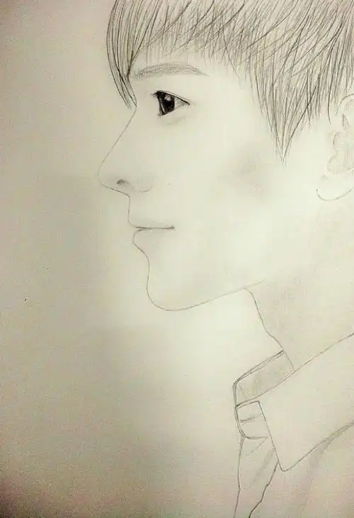 手绘~杨洋侧脸