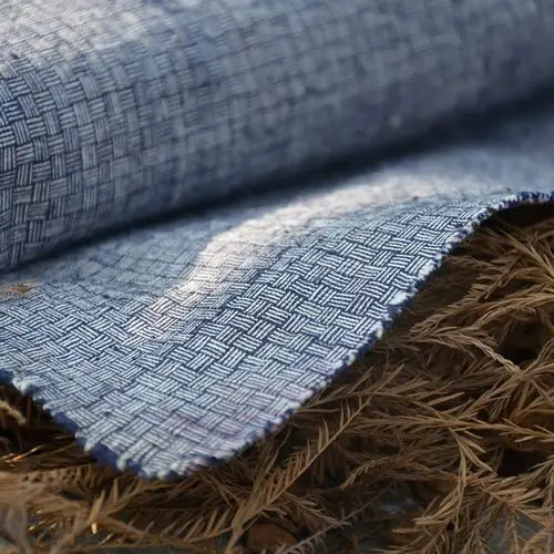 上海老粗布土布布料纯棉布手织布手工布料手工桌布经典格子布特价