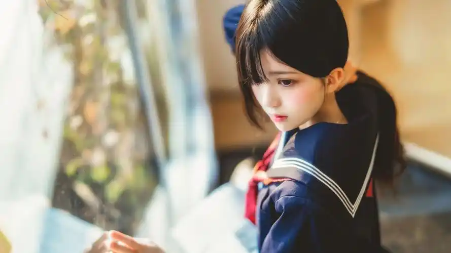 清纯水手服美女唯美校园诱人写真桌面壁纸