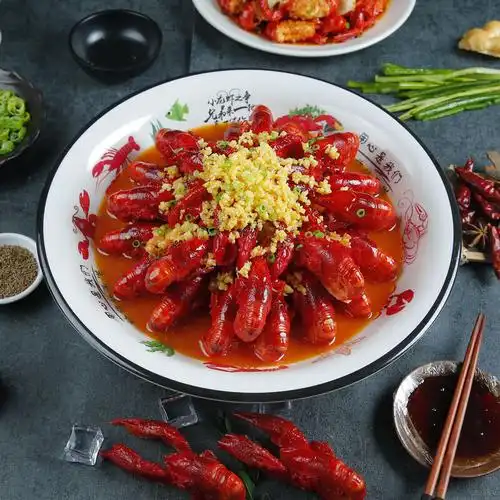 仿真食物模型 麻辣小龙虾食品假海鲜假菜样品道具饭店菜品美食模具 09
