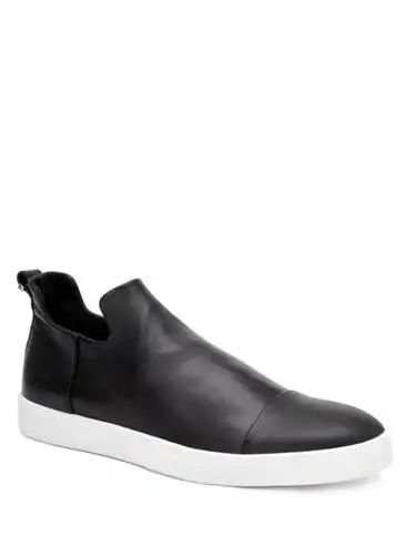 calvin klein collection男鞋皮质套脚低帮板鞋美国直邮l2214t