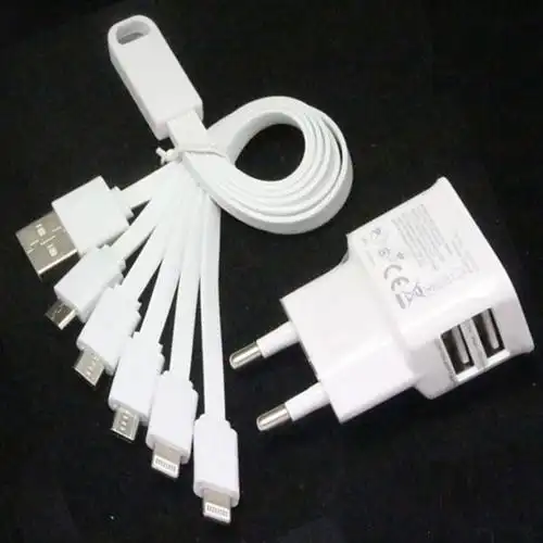 usb线 充电线 多功能_一拖五通用充电器多头用 多功能数据线usb三安卓