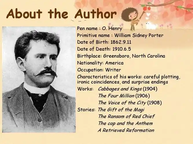 欧亨利《警察与赞美诗》英文介绍ppt