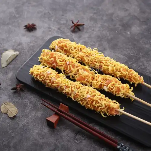 签津星空金丝鸡柳商用油炸小吃网红香酥彩虹鸡肉丸