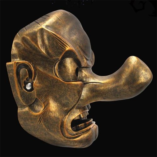 能剧般若脸谱鬼灭之刃鳞泷左近次面罩日本长鼻天狗面具万圣节道具