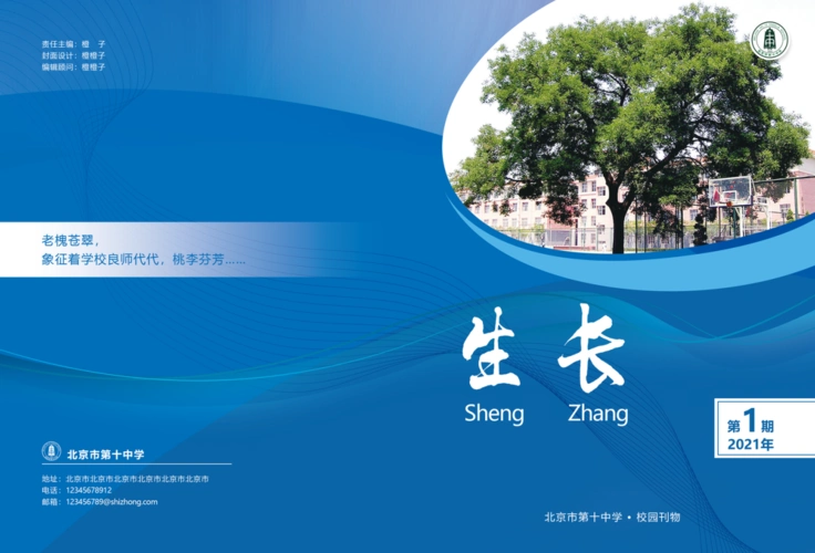 校园刊物杂志封面及内页设计