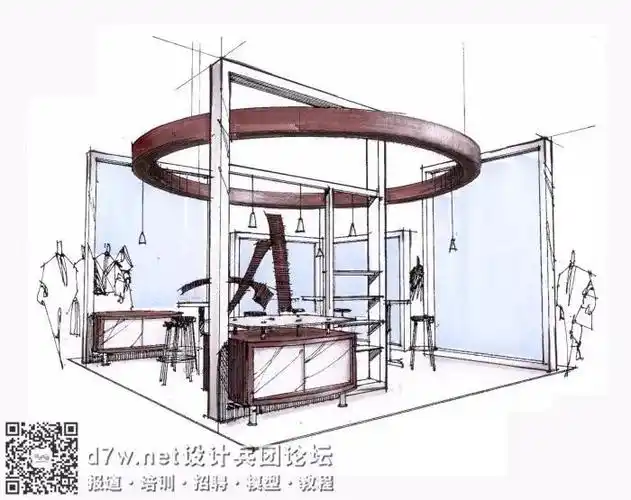 30个手绘展台集合