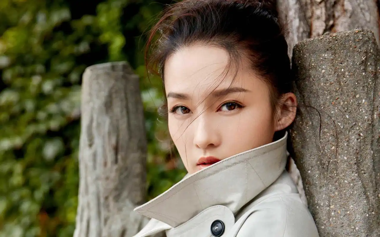 李沁优雅时尚杂志封面写真图片桌面壁纸