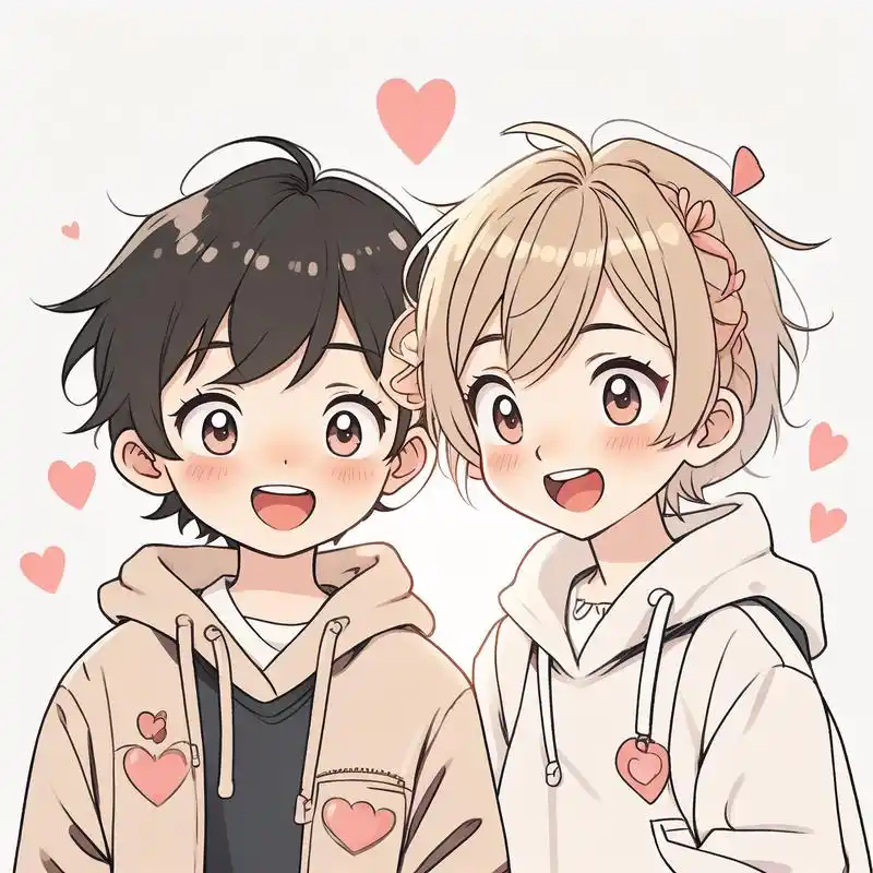 姐弟头像来啦93超级可爱,快来领取!