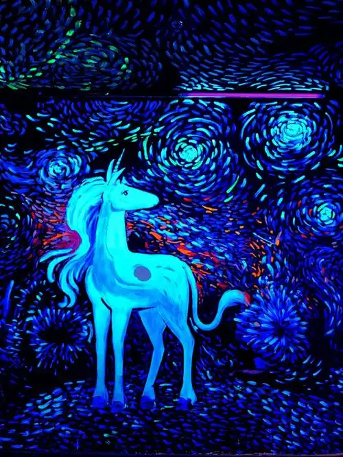 独角兽星空艺术馆,星空的梦幻海洋!#独角兽星空艺术馆