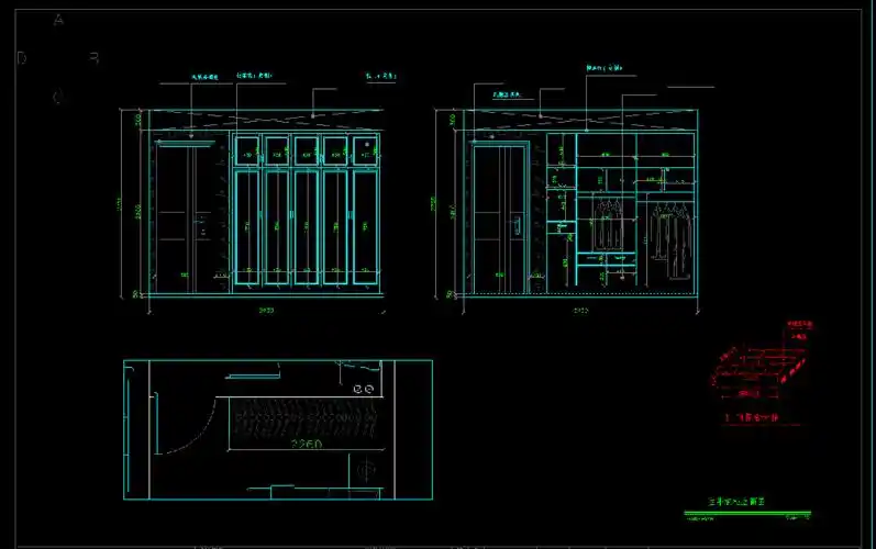 15主卧衣柜立面图