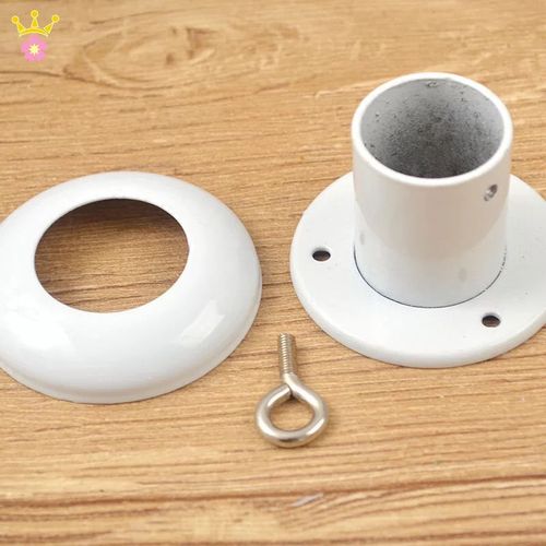 热销铁法兰头窗帘杆罗马杆装饰头窗帘布配件封头装饰堵头批发包邮