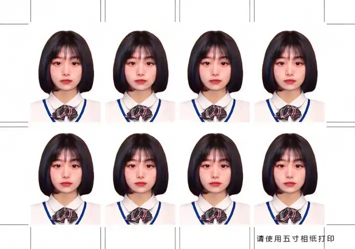 韩国校服证件照