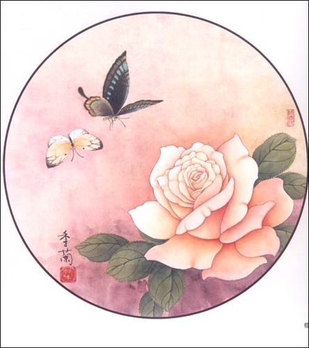 团扇工笔画技法/梁季兰-图书-亚马逊