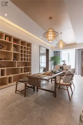 大户型现代混搭风格茶室装修效果图